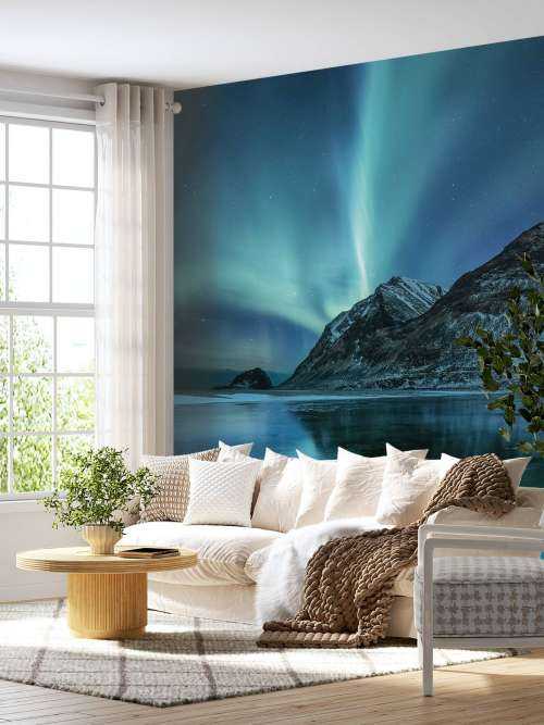 Blue northern lights