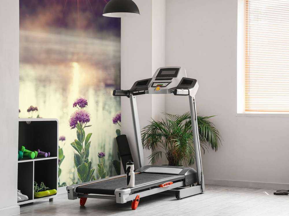 Evaporating lake with flowers