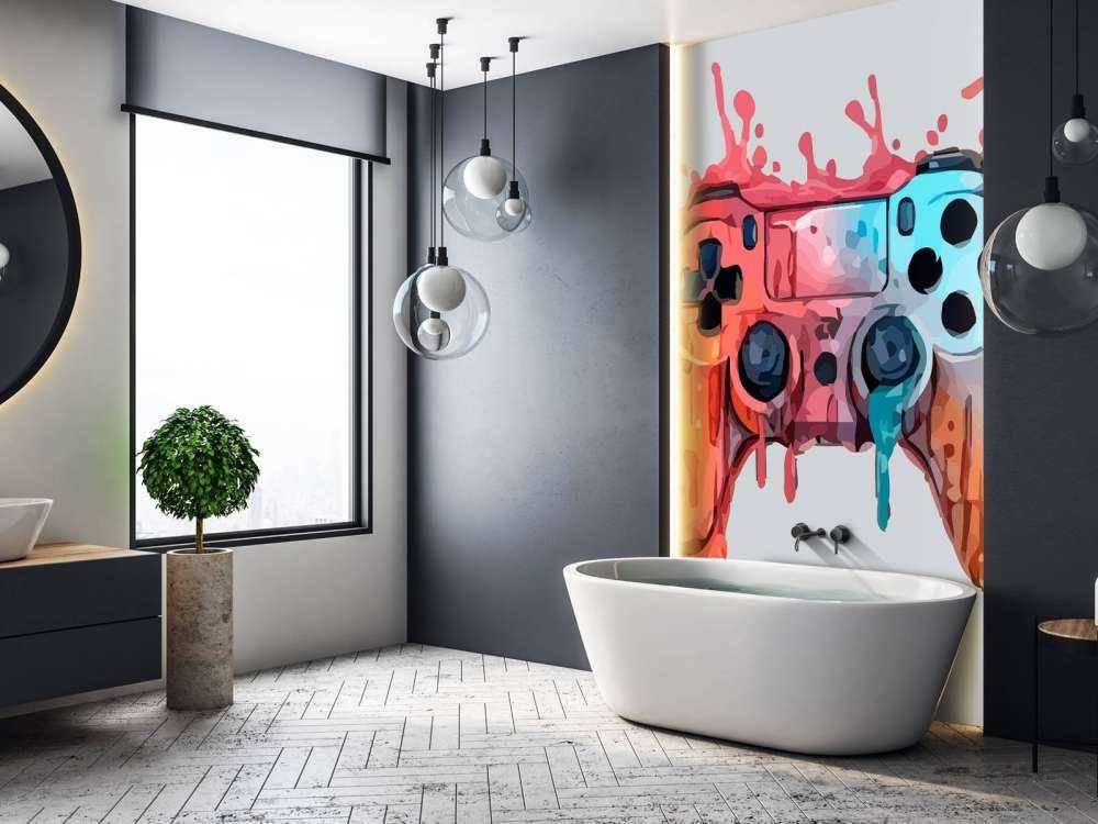 Watercolor Gamer Splash