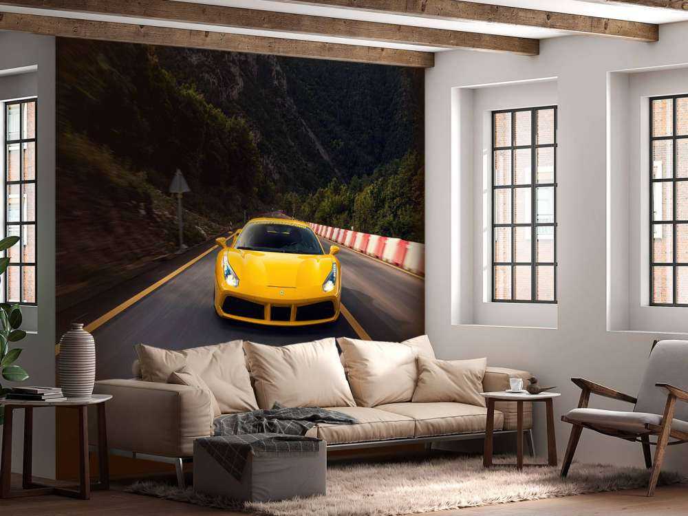 Speed through green mountain passes