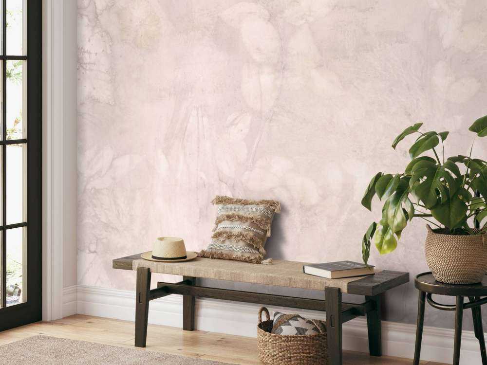 Wild bramble and plantain - dream world in watercolor