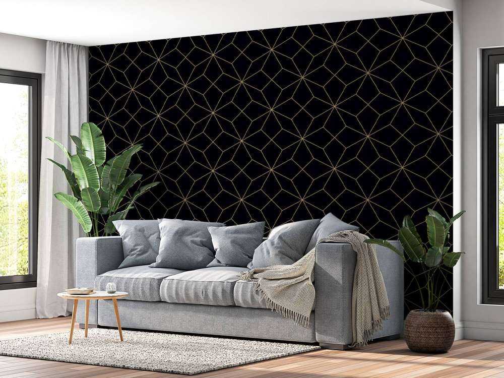 Abstract lines, gold