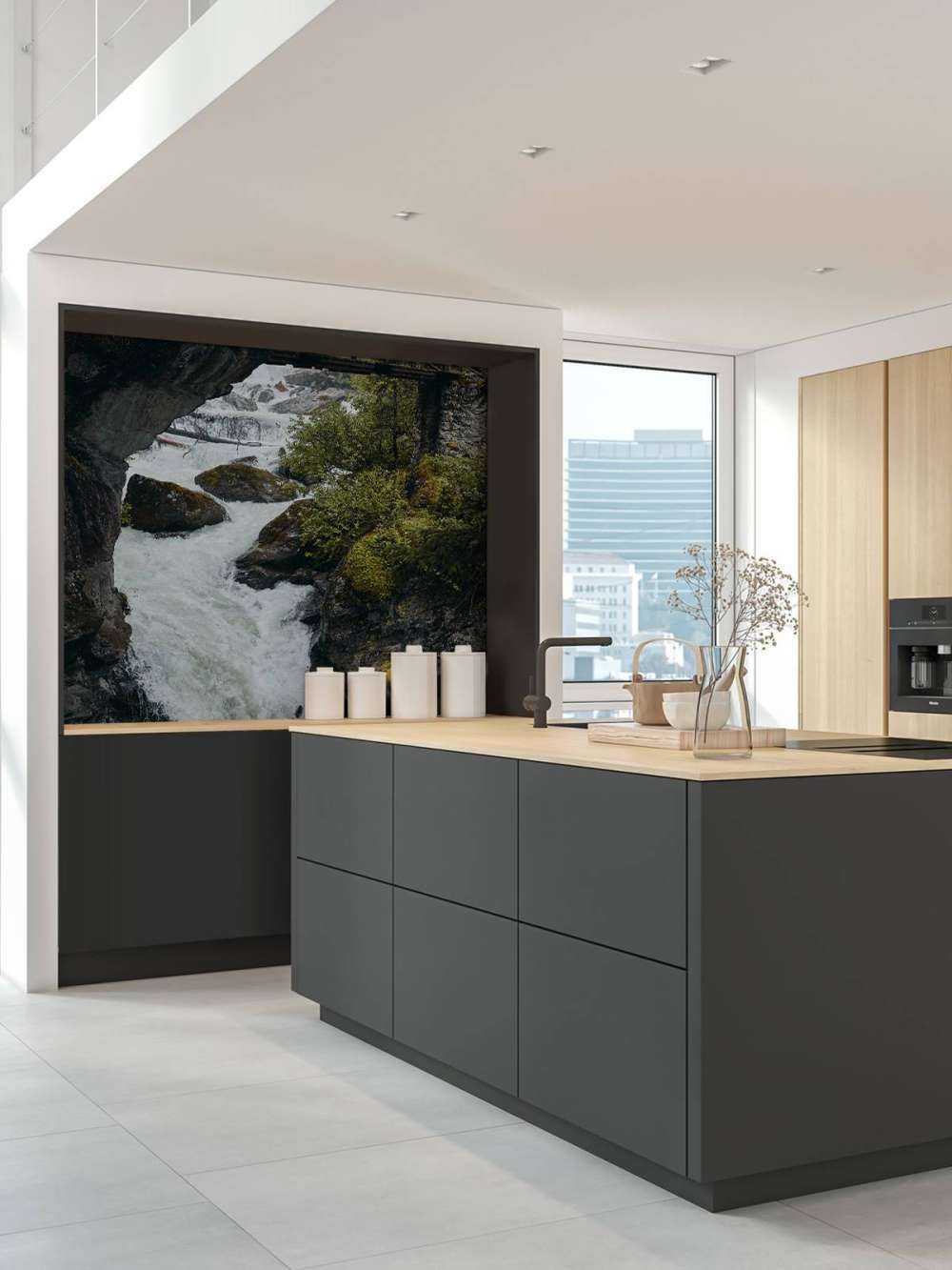 Bridge at a waterfall