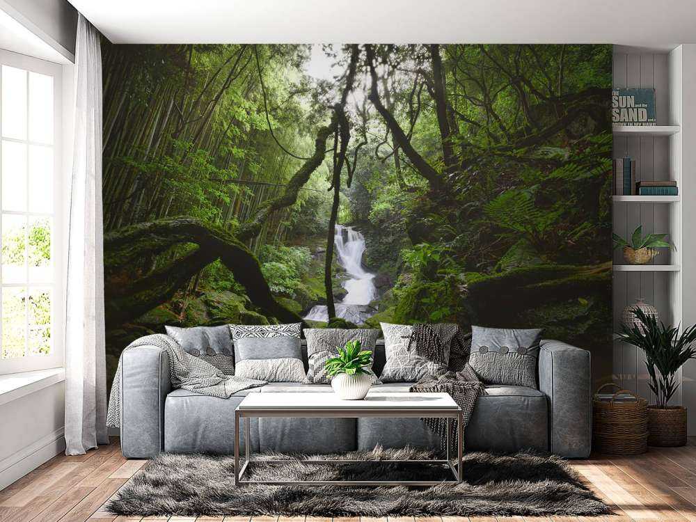 Waterfall surrounded by trees