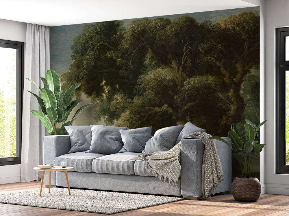 Imagined forest landscape