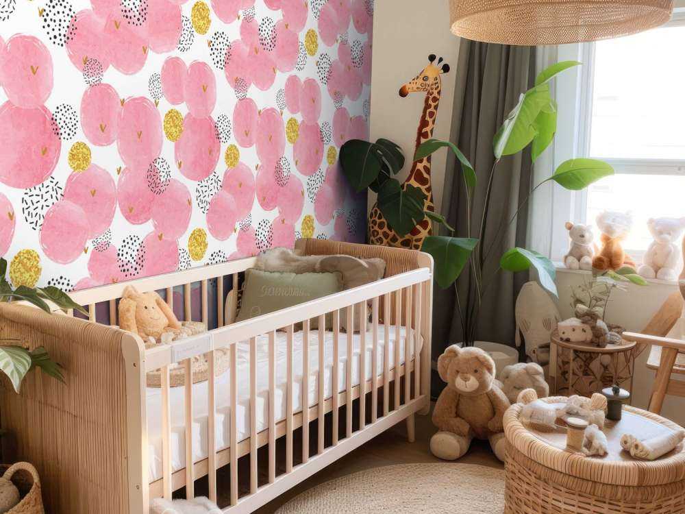 Pink and golden circles