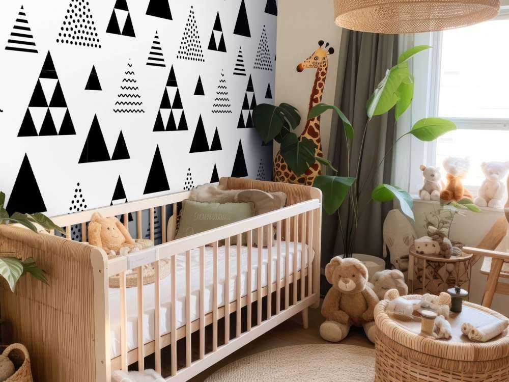 Triangles in black and white