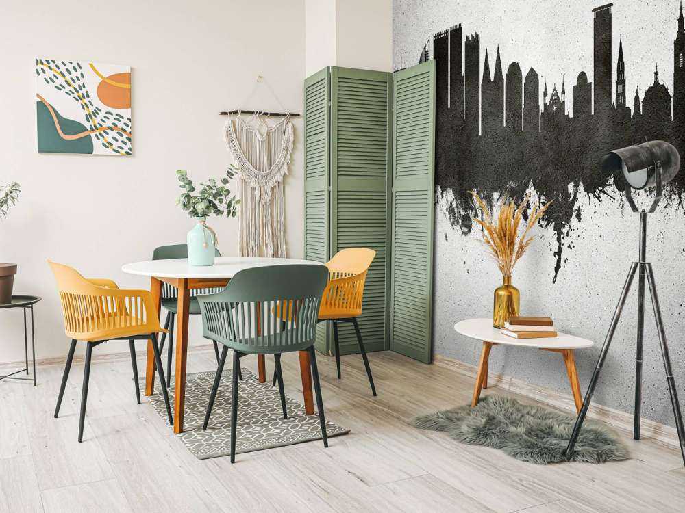 Watercolor skyline, The Hague