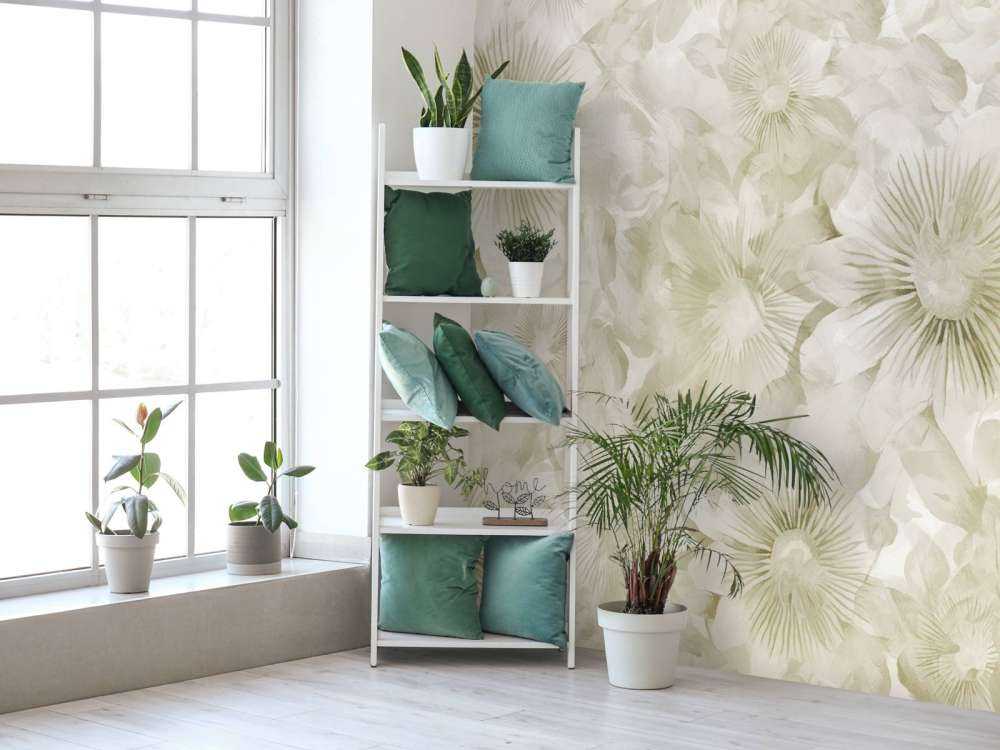 Botanical Watercolor Elegance Warm Sand