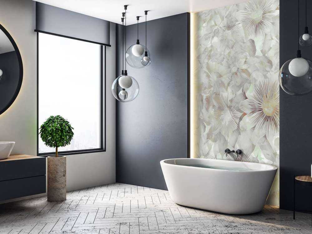 Botanical Watercolor Elegance Misty Grey