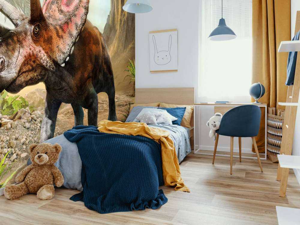 Torosaurus in the forest