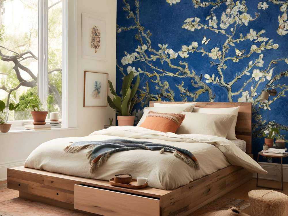 Almond blossom in the night