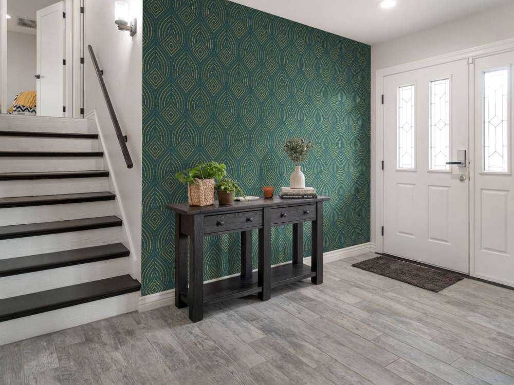 Abstract peacock pattern