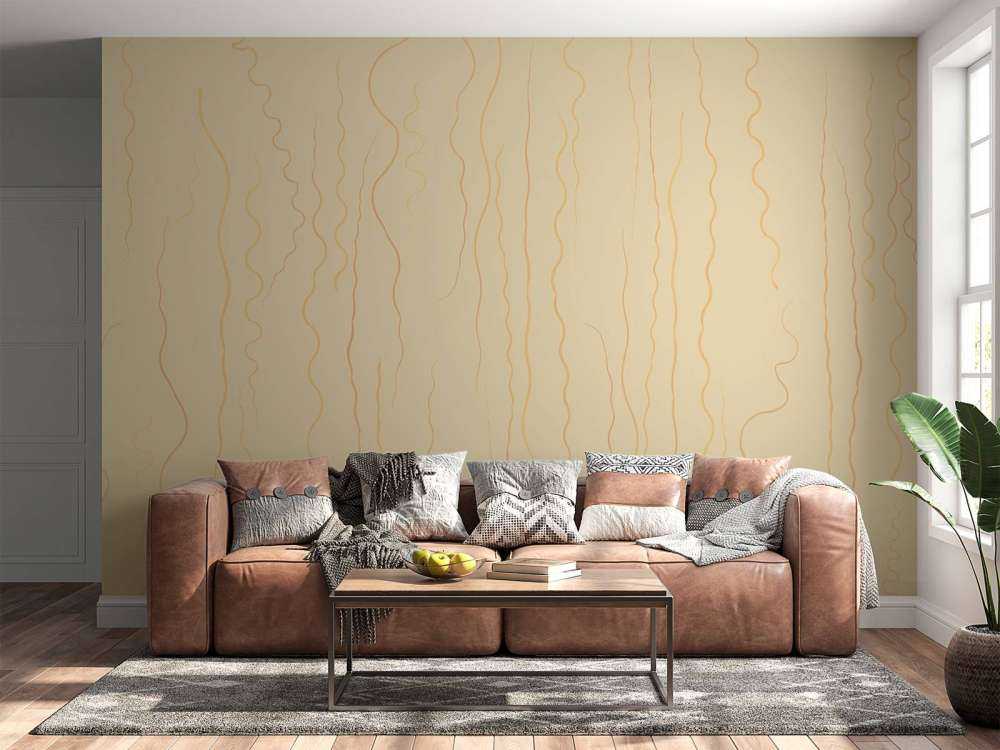 Organic lines grass beige II