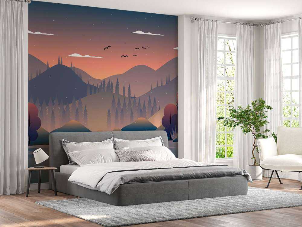 Autumn forest illustration