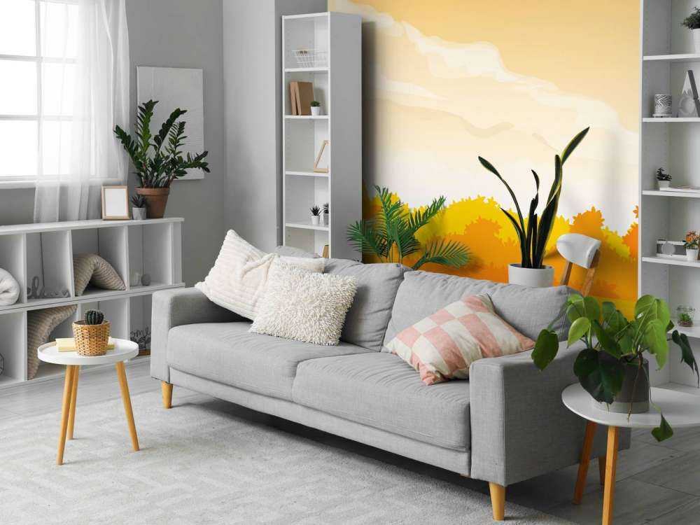 Illustration of autumn landscape