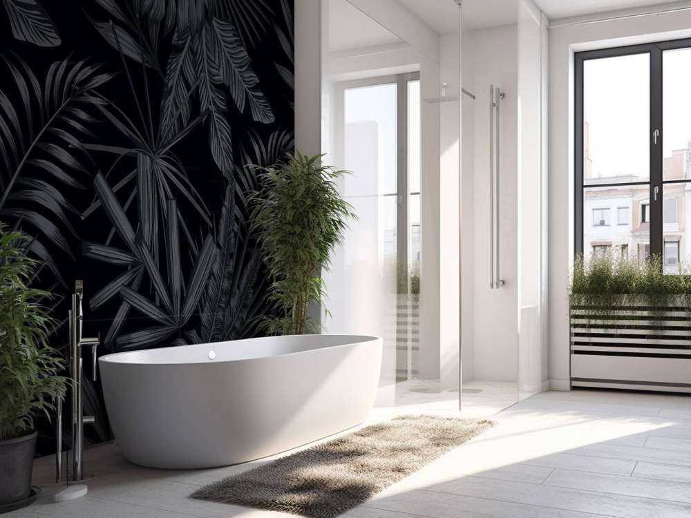 Tropical black leaves