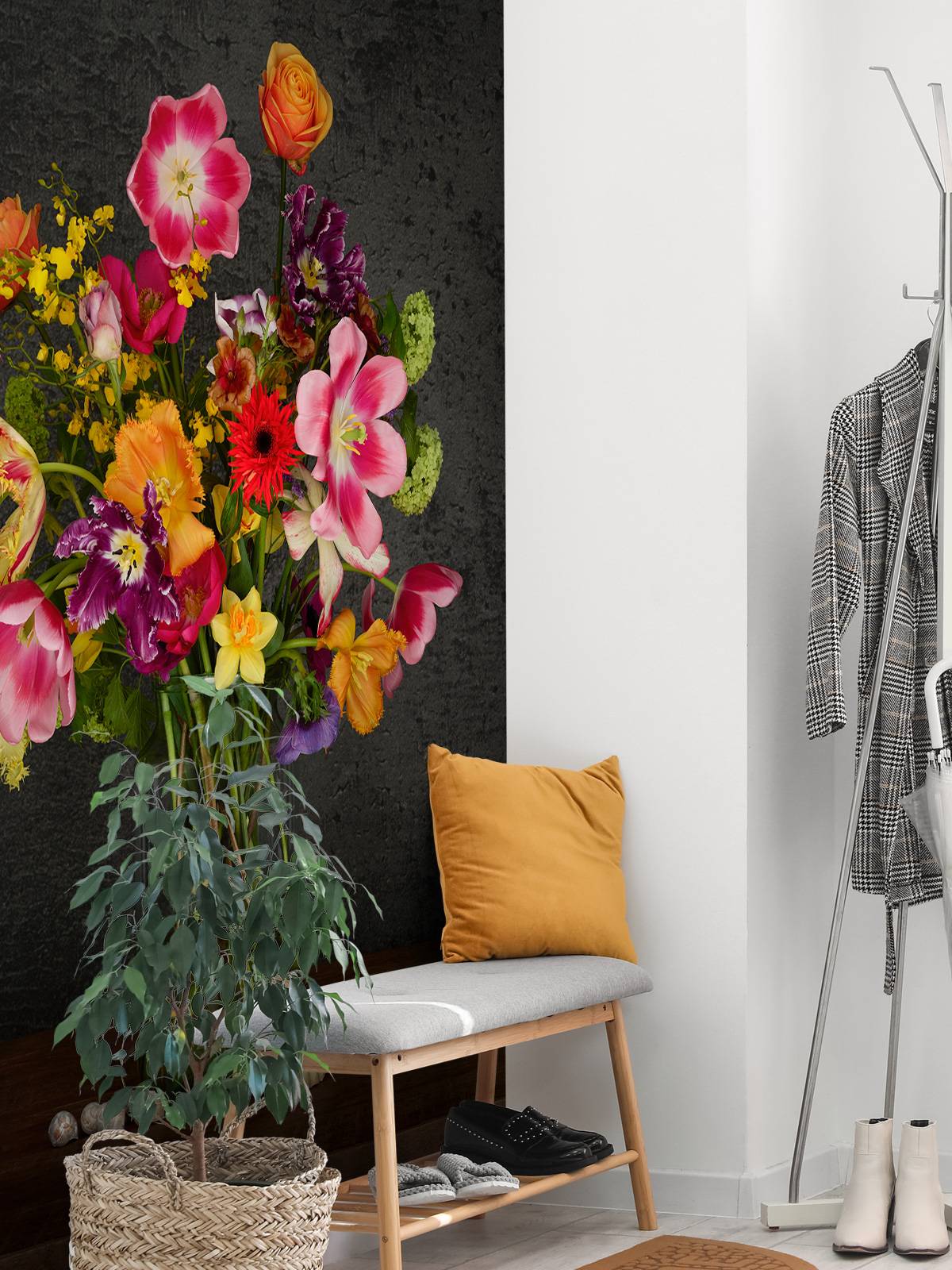 Colourful bouquet of flowers
