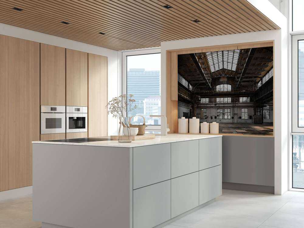 Abandoned industrial hall