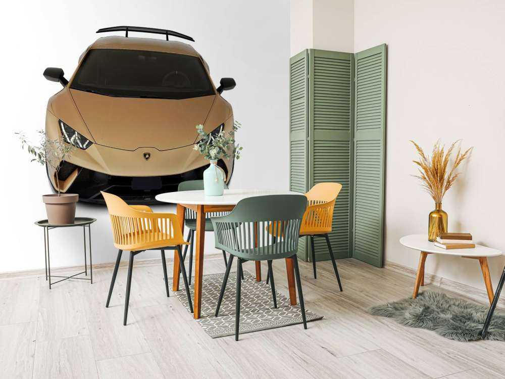 Lamborghini Huracán - Front from above, white