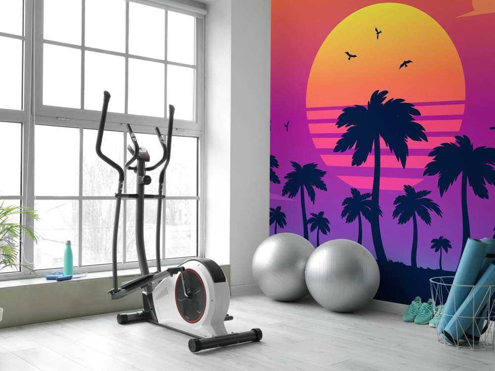 Illustration of a sunset