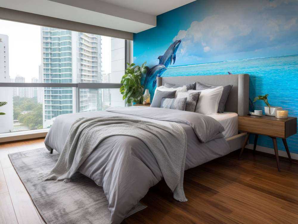 Dolphins in the ocean