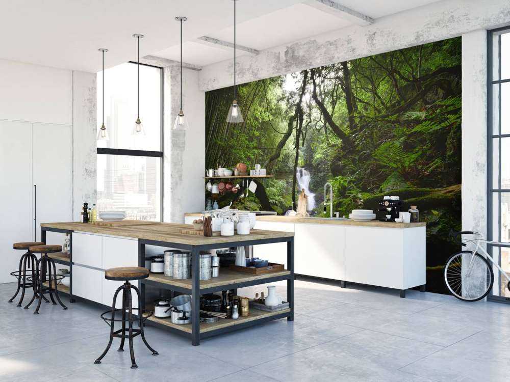 Waterfall surrounded by trees