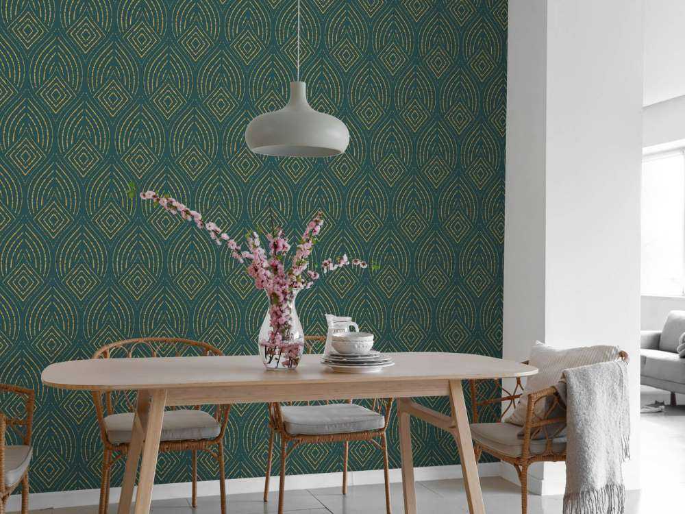 Abstract peacock pattern