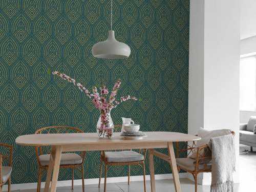 Abstract peacock pattern