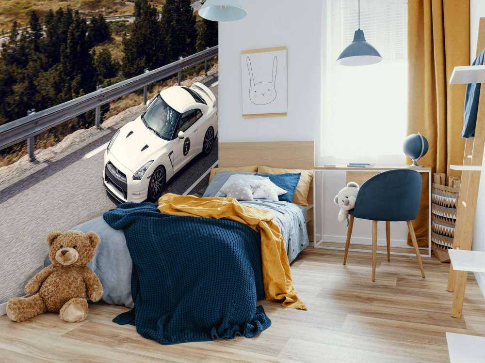 Nissan GT-R on mountain road