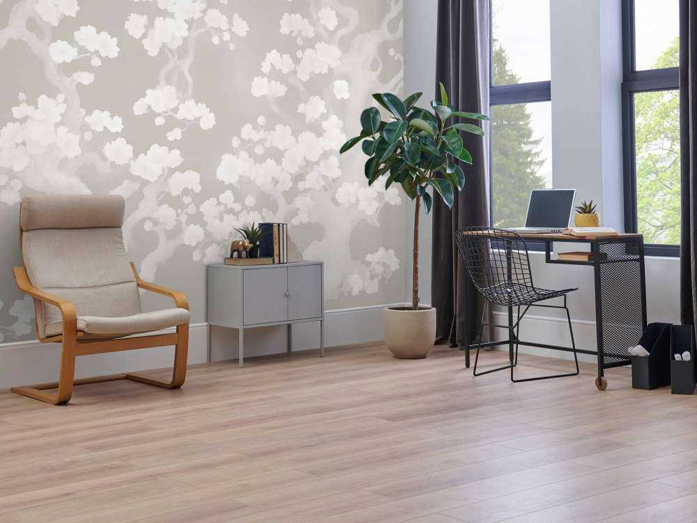 Wonderful blooming forest - taupe