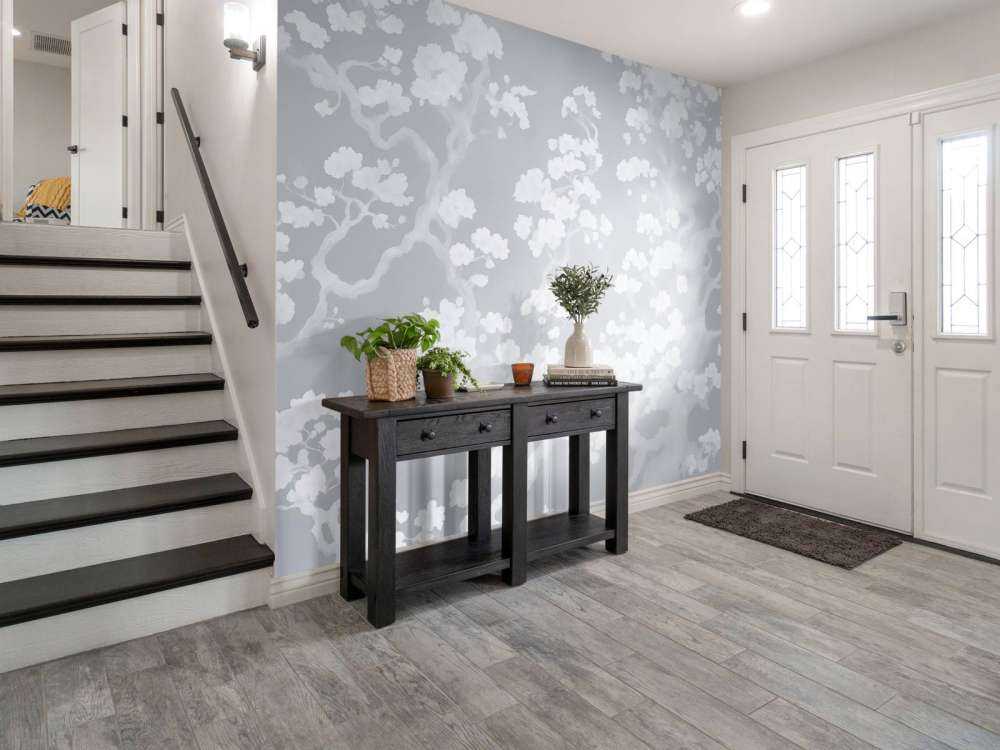 Wonderful blooming forest - blue