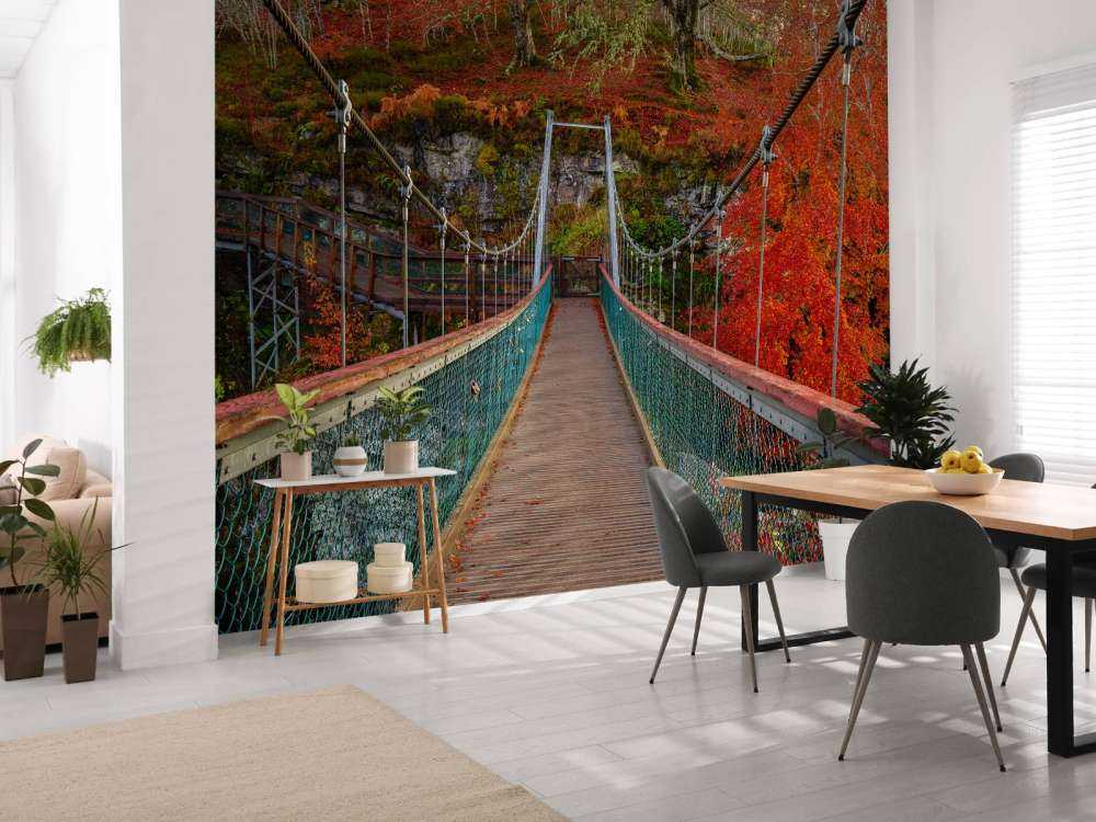 Bridge in autumn setting