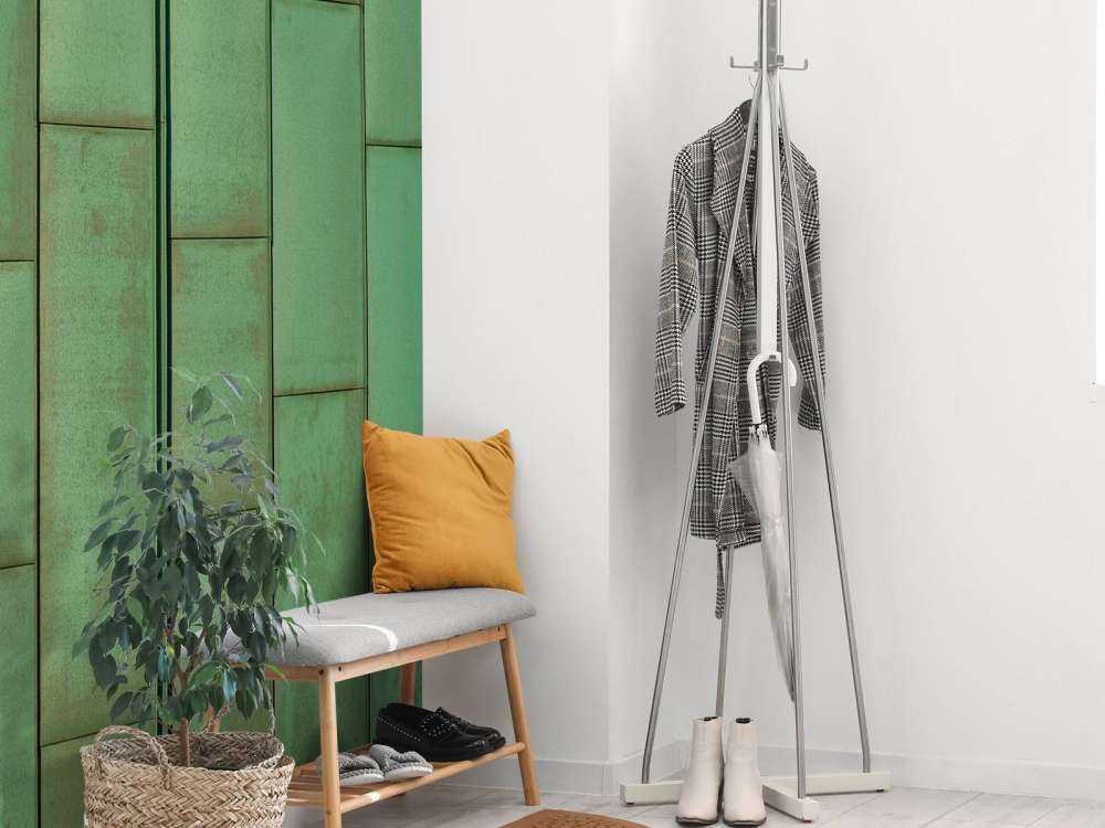 Green plates of copper