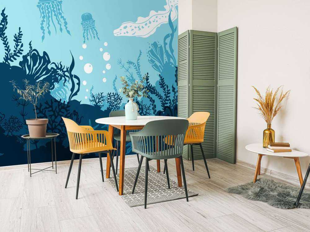 Blue underwater world