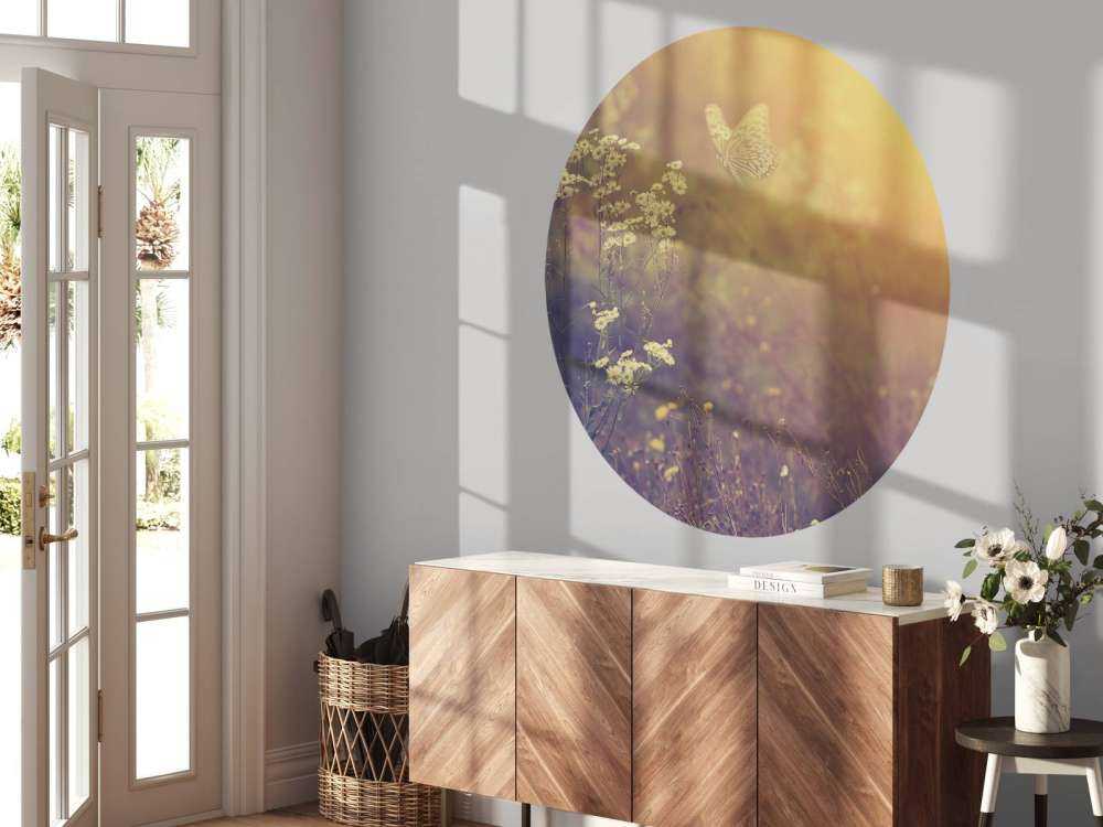 Butterfly with flowers