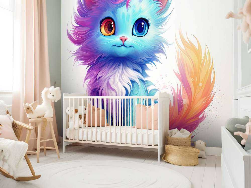 Rainbow baby cat