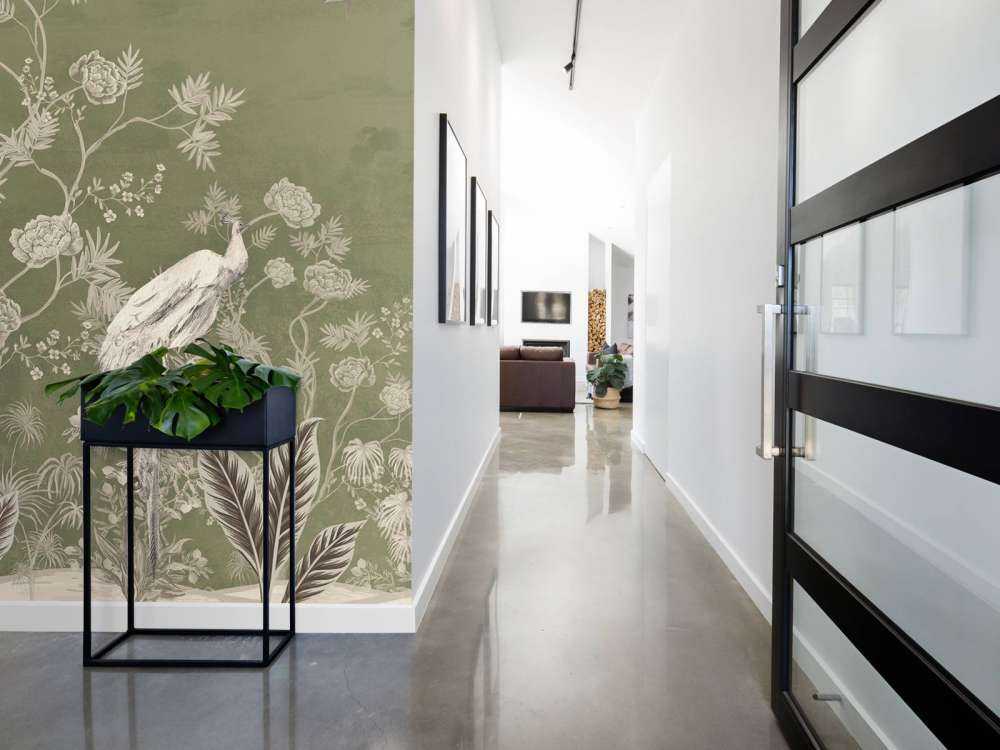 Peacock Rest in the Green Garden