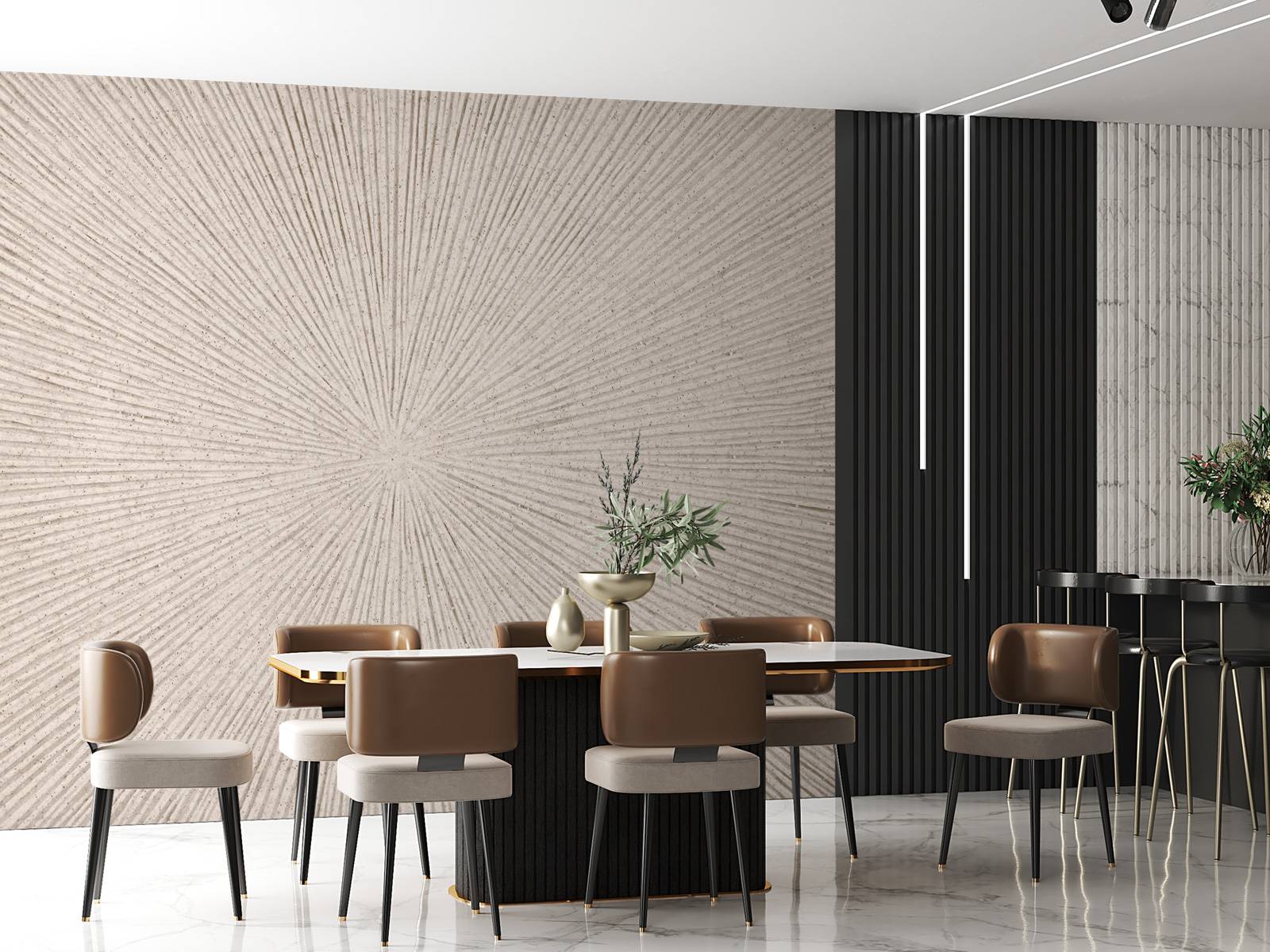 Texture with lines in linen