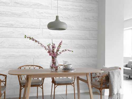 Modern white bricks