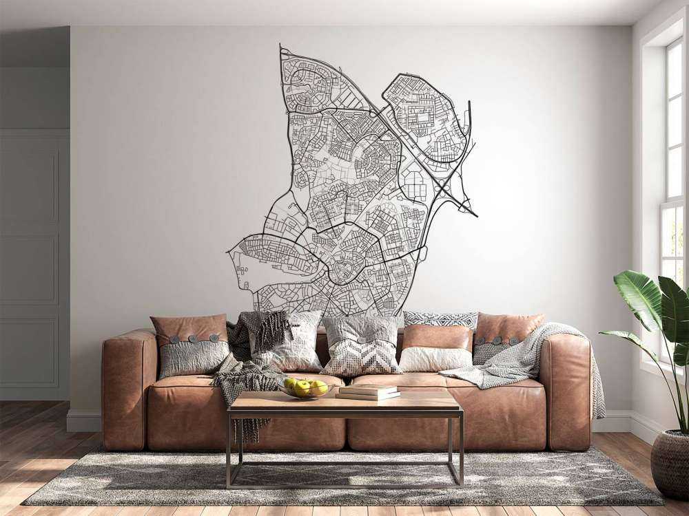 Map of Amersfoort, white