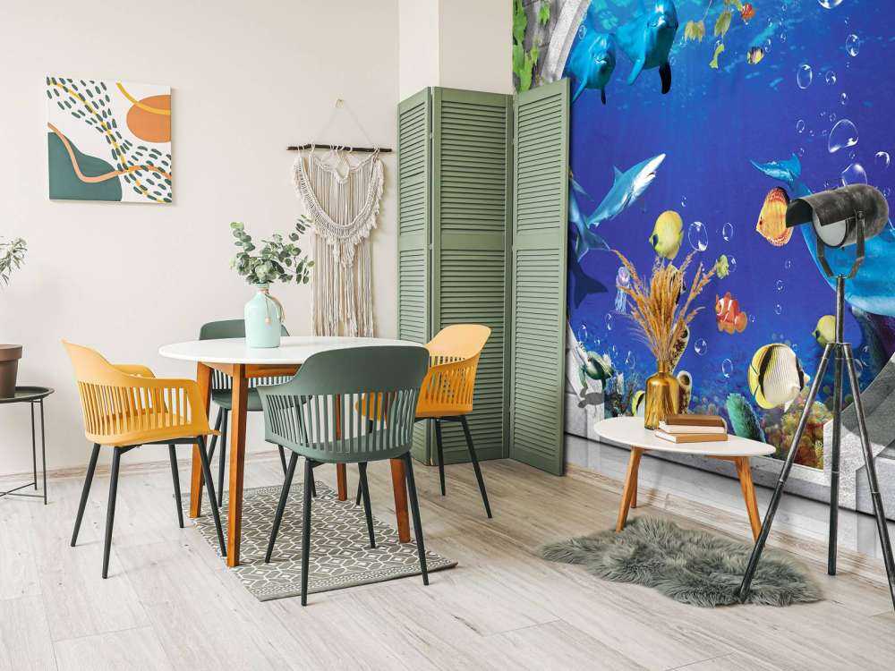 Dolphins through the wall