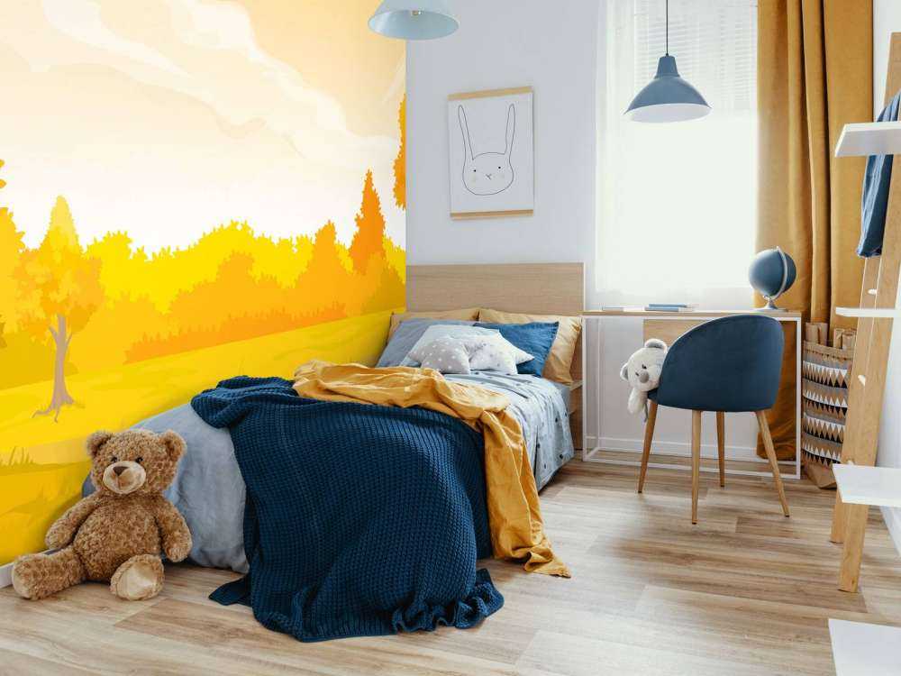 Illustration of autumn landscape