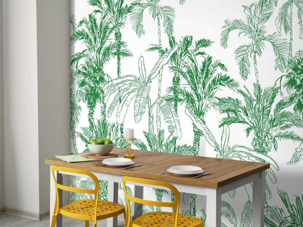 Green jungle illustration