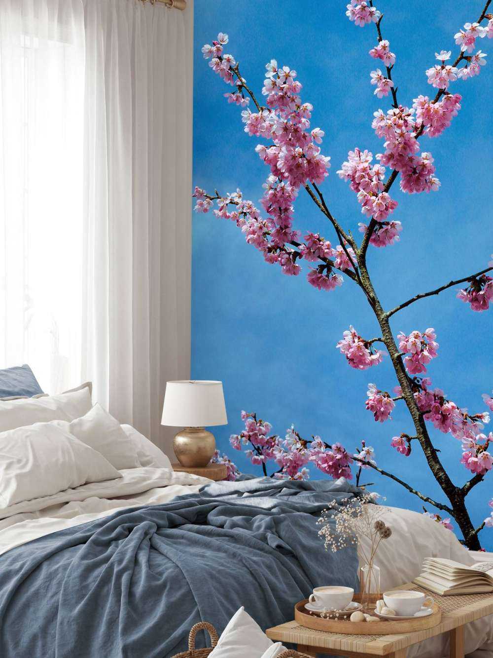 Japanse roze bloesems