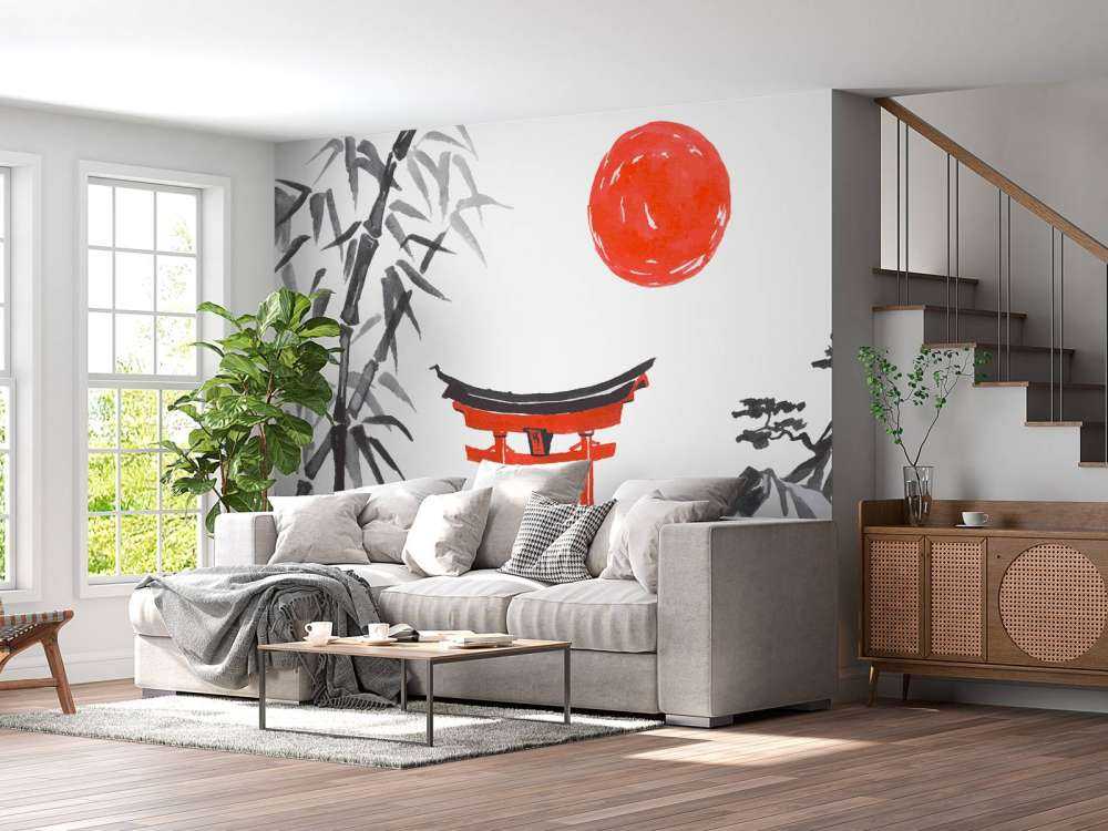 Japanse tekening van Miyajima