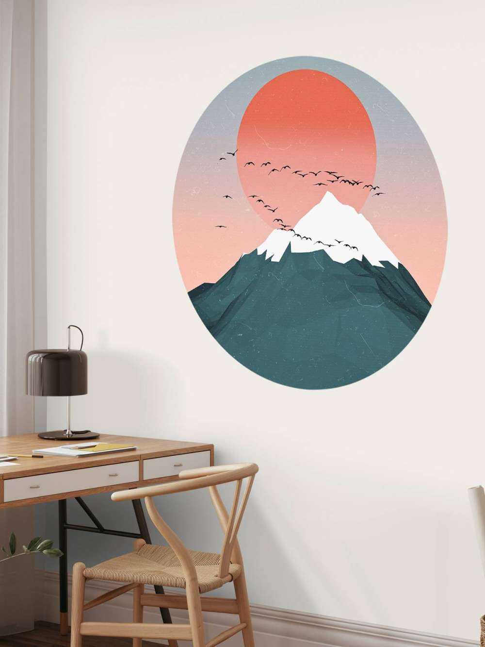 Minimalistische berg illustratie