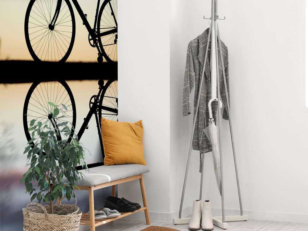 Racing bike at sunset