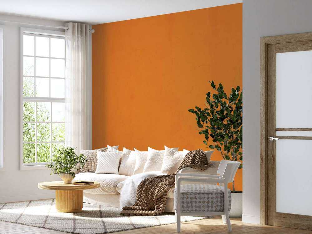 Bright orange concrete