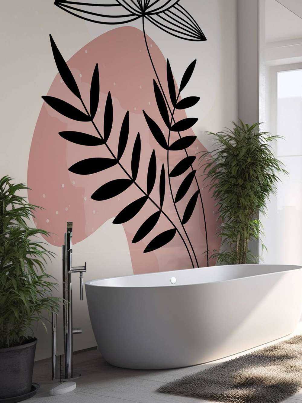 Minimalistische illustratie van planten